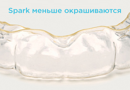 Spark Clear Aligners Stain Less